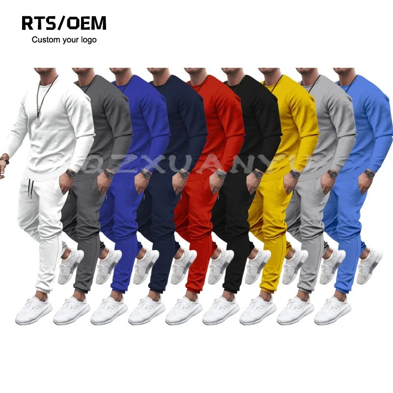 OEM Custom Sport Wholesale Printing Sportswear Tracksuit Men Jogger Pants Set 2 Piece Casual Sweatpants And Hoodie Set