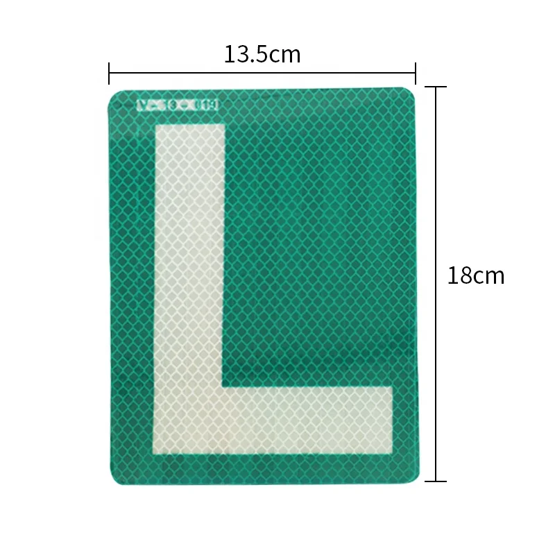 Reflective L plate sticker Learner driver car decal New driver L sticker
