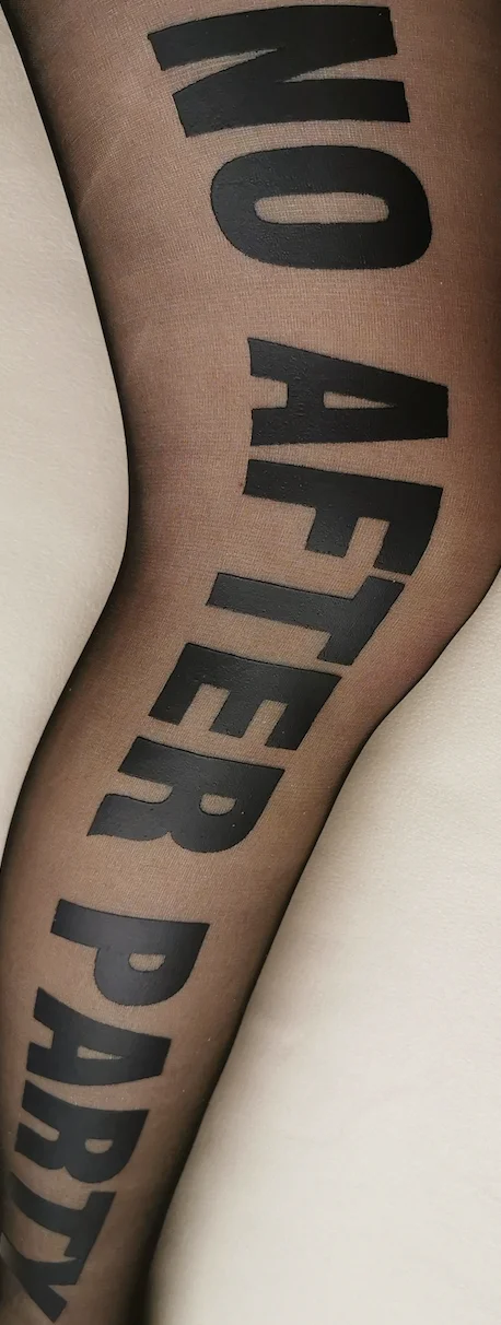 Brand Logo Letter Print Tattoo Print Letter Silk Pantyhose Black Silk Stockings Women Stockings designed tights