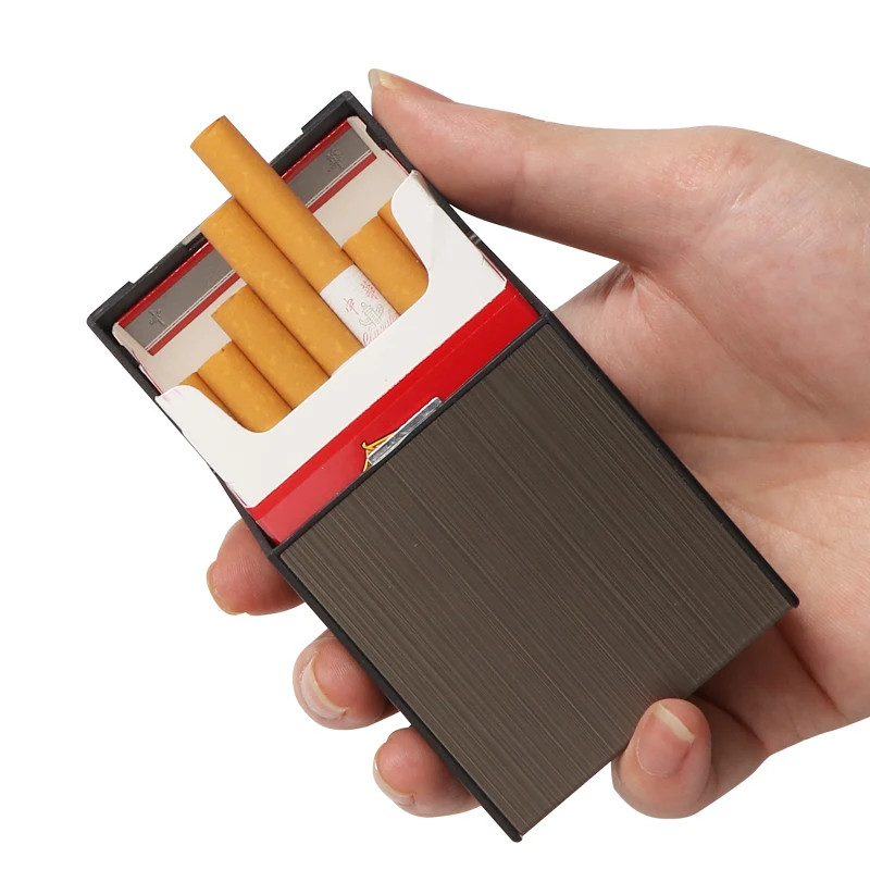 Erliao good design tobacco storage box smoking accessories portable metal cigarette case