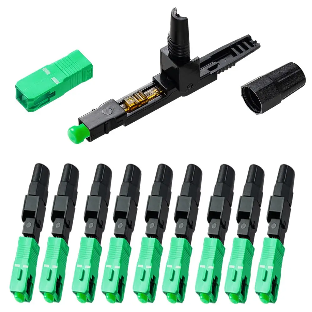 embedded fiber optic fast connector SC UPC single mode home conector de fibra optica