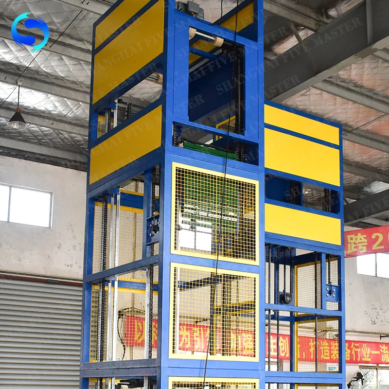 Continuous Transport High Efficiency Cargo Lift Conveyor Manufacturer Finish Product Conveyor