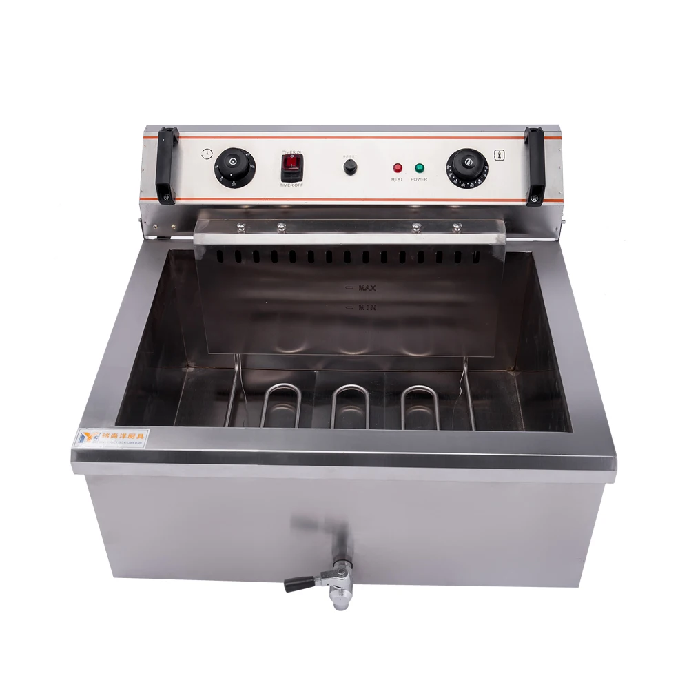 30L Time-changing commercial  Luxury Desktop Single Tank Electric Fryer chicken meat donut fryer Restaurant Home Equipment