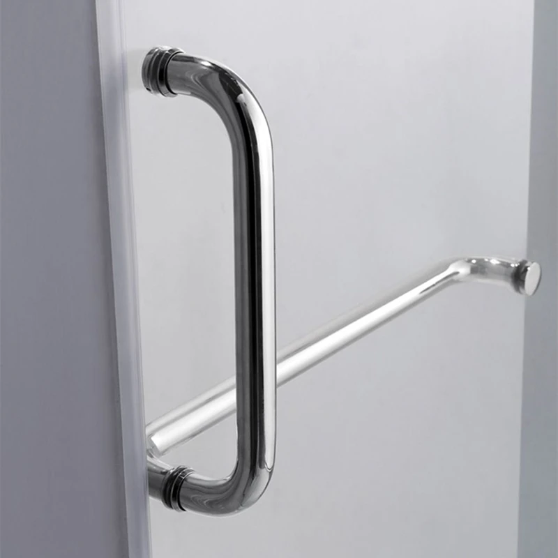 High quality twol bar Stainless Steel shower door handle bathroom glass pull door handle
