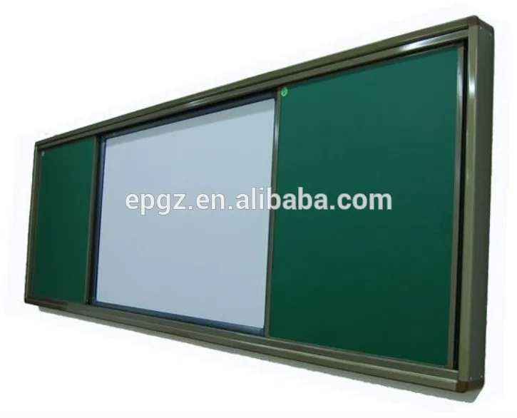 Modern High School Classroom Furniture Sliding Easy Dry Erase Magnetic School Writing Chalk board
