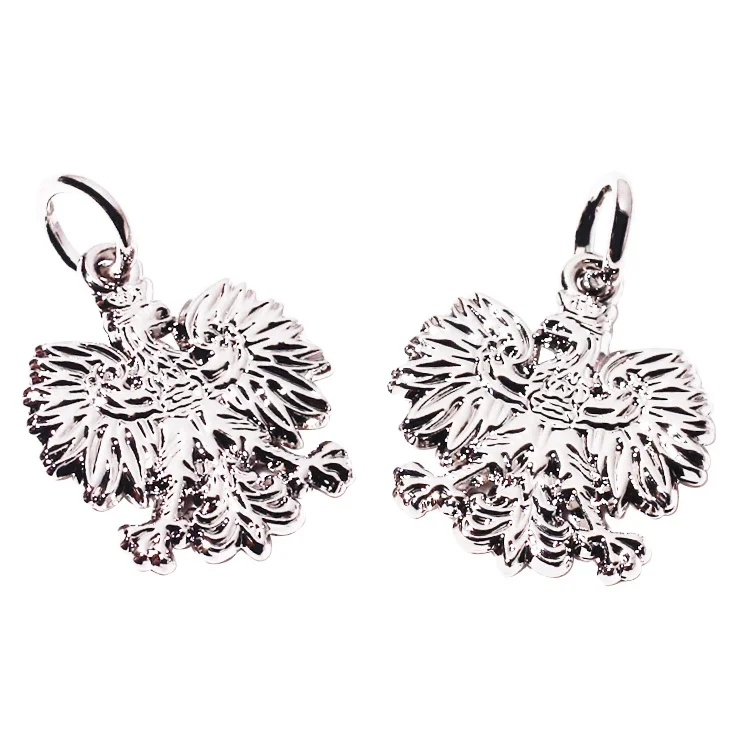 Fashion animal shape hang pendant maker custom brand logo charms alloy necklace accessory metal chain tags for leather bracelet