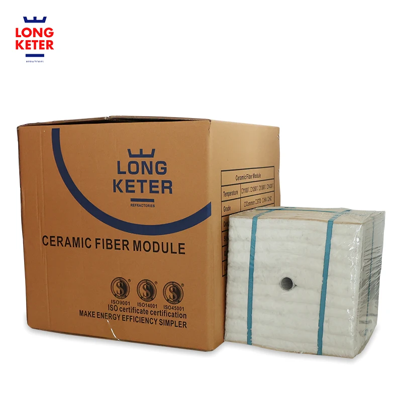 ZIBO 1260 керамическое волокно рулон шерстяное одеяло сложенный модуль с Анкерной системой