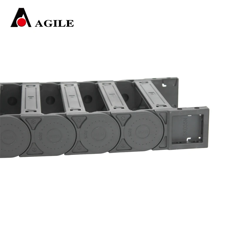 Двусторонняя открывающаяся нейлоновая кабельная цепь SK типа моста 35*150 мм