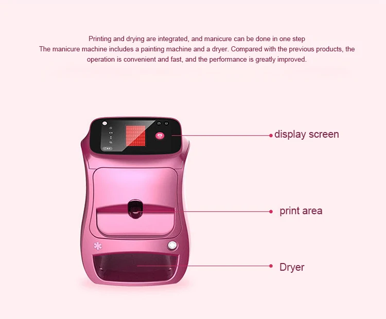Portable Diy Nail Art Picture Printer 3d nail painter With Ink Cartridge nail art printer 3d art printer machine