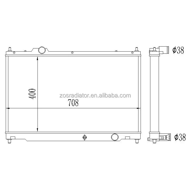 All aluminum radiator for Lexus GS300 GS350 GS450h V6 06-11