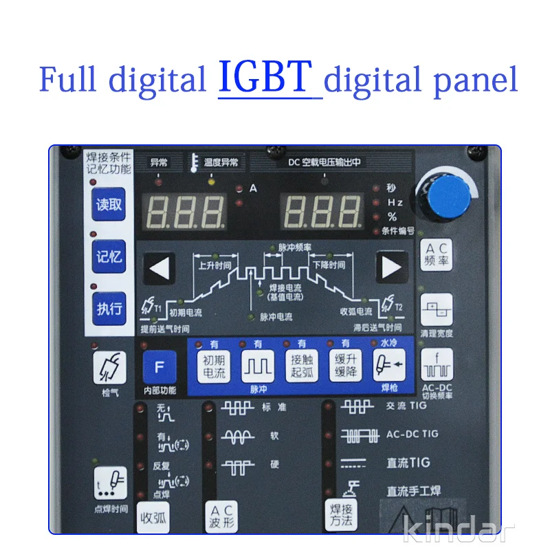 Industrial Semi-Automatic IGBT Inverter AC & DC Pulse TIG Welding Machine Easy to Operate TIG Welders DA300P