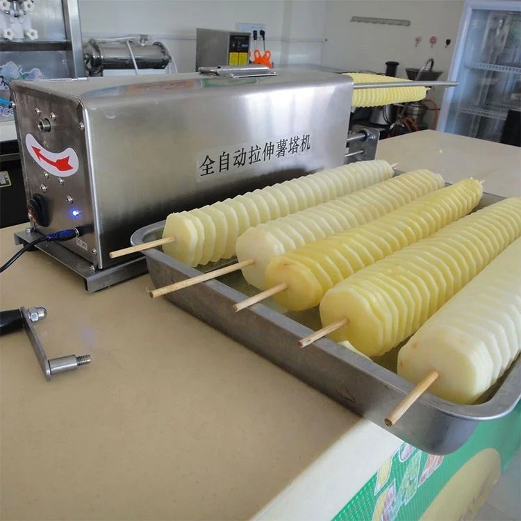 Factory Price Professional Potato Slicer Potato Tower Cutting Machine Spiral Potato