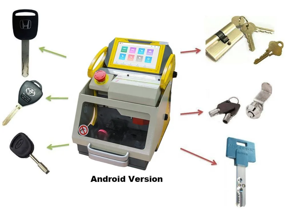 2021 New Locksmith Tools Kukai SEC-E9 Key Cutting Machine For Copy Car Keys Ship From China