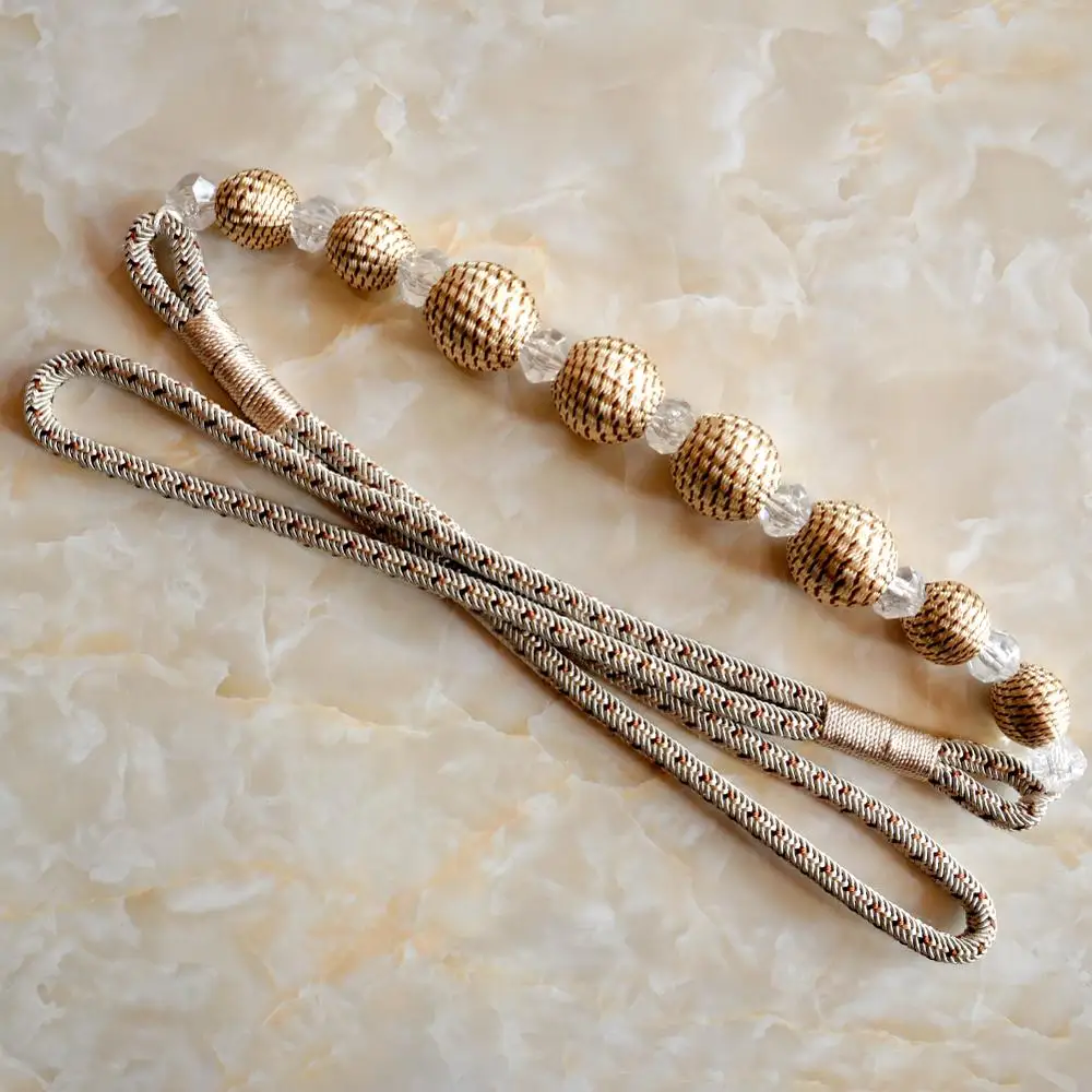 Beautiful Fancy Curtain Accessories/Luxury Colorful Beaded Tieback