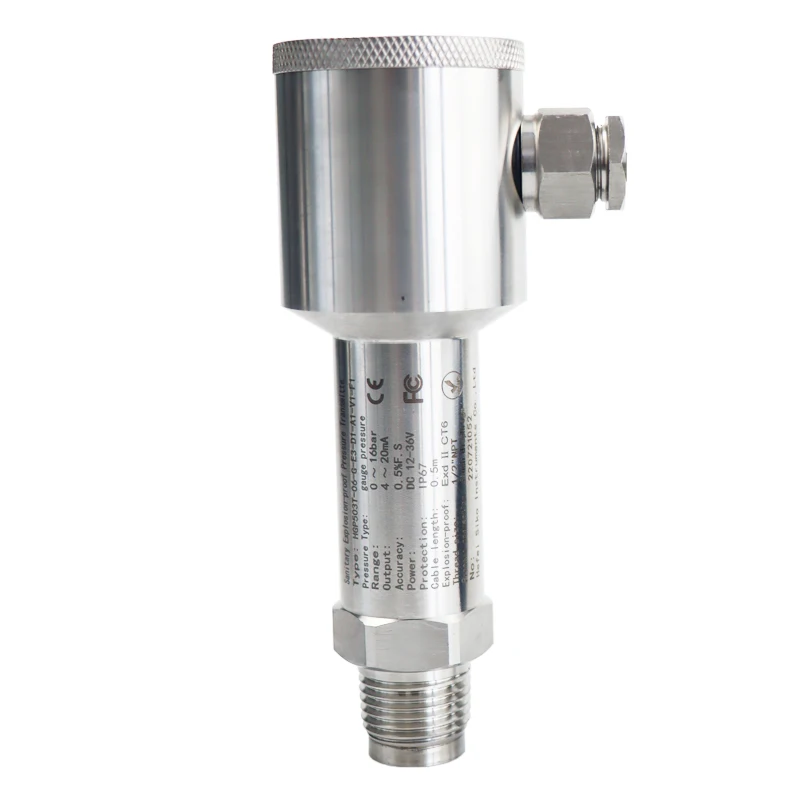 Analog 4-20mA Absolute Universal Explosion Proof Gas Pressure Transducer For Industrial Use