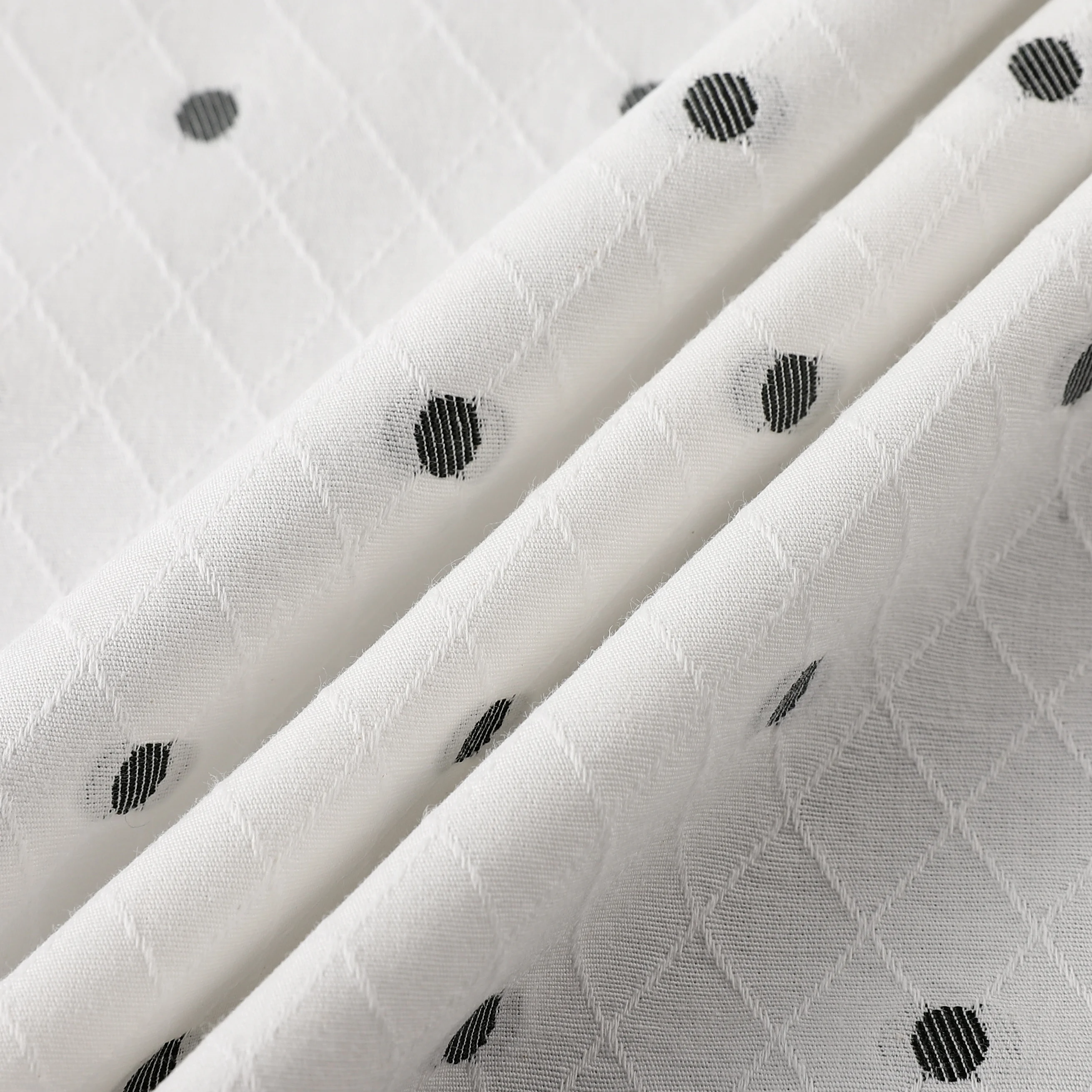 SISITEX   dot pattern cut fabric cotton rayon yarn-dyed jacquard weave fabric for Jacquard shirting fabric SS20051