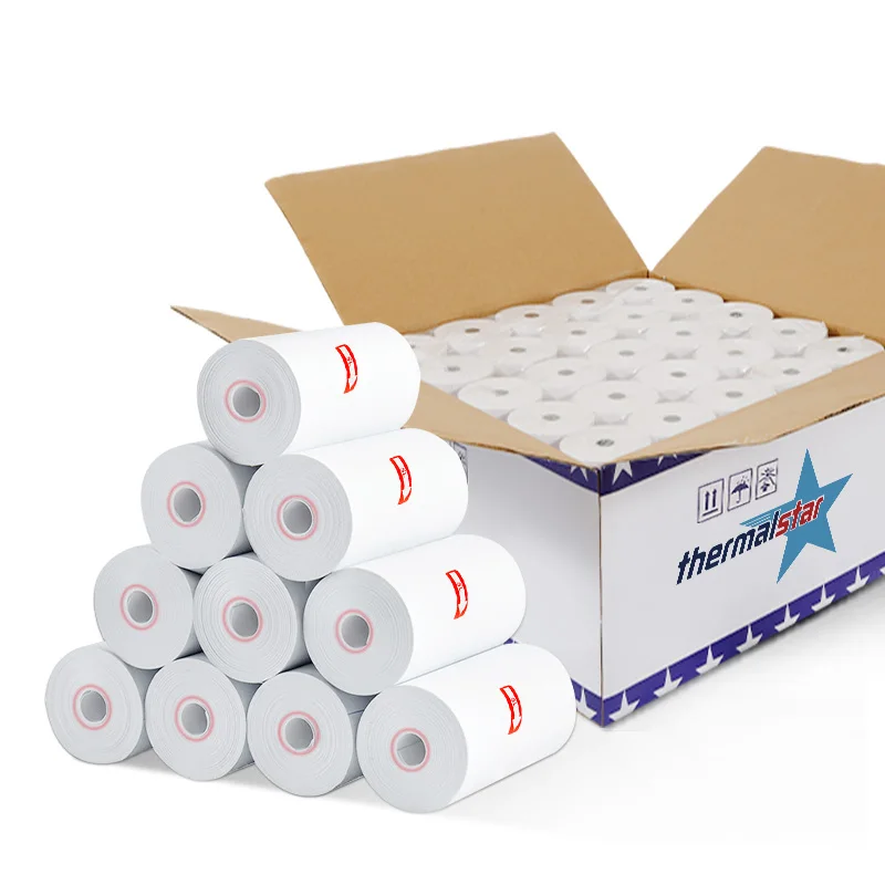 Ecological Thermal Paper Rolls 80gsm BPA-Free for Safe Printing Perfect for Eco-Conscious Businesses