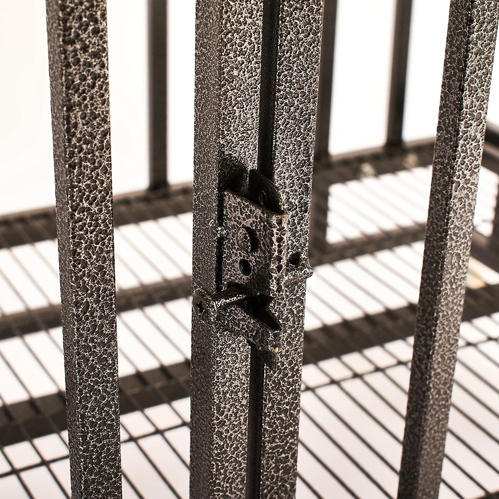 Hot-Selling Mobilizable Open Top Small Cat Pet Kennel Heavy Duty Dog Cage Stainless Dog Cage Dog Cage With Wheels