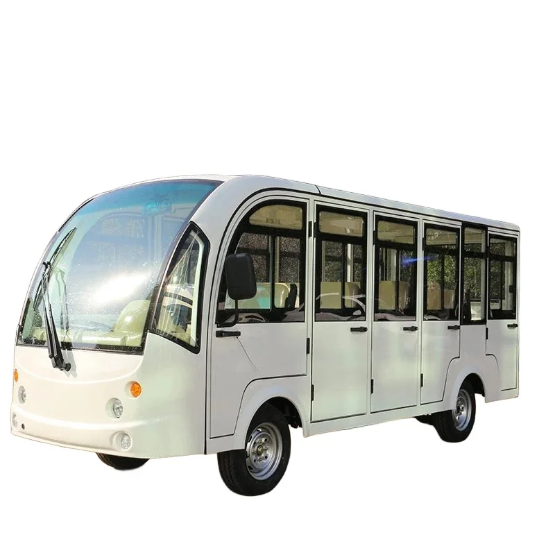 14 Seats Electric Sightseeing Bus Tour Shuttle Bus 72V Tourist Car with CE Certification