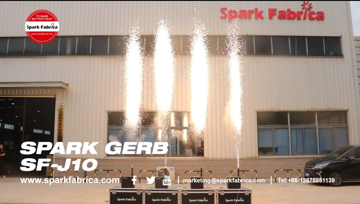 SPARK GERB SF-J10 400 Вт холодный Бенгальский пульт DMX дистанционного управления быстрый ответ искры фонтан машина для наружных мероприятий