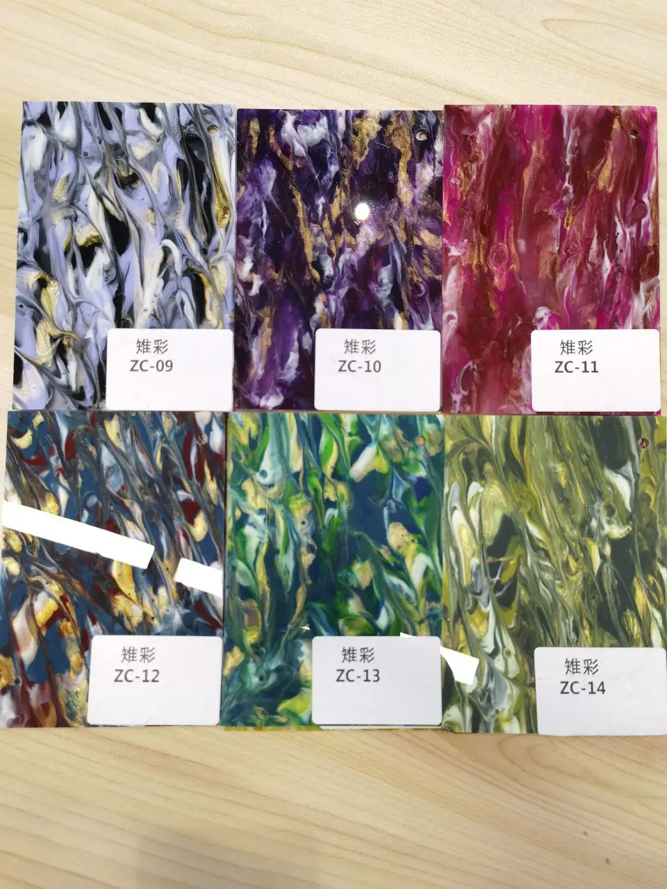 Purple-Red Pattern Colored Home Furniture Material Acrylic Plastic PVC Sheets Panel