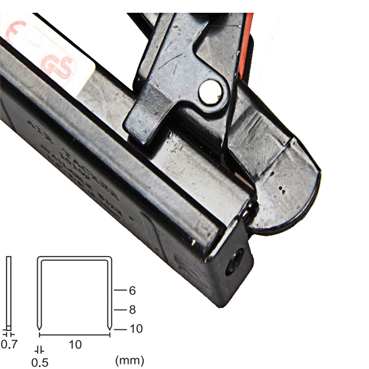 Upholstery Hot Sale Pneumatic Staple Gun Air Stapler for Wood Working Nail Gun
