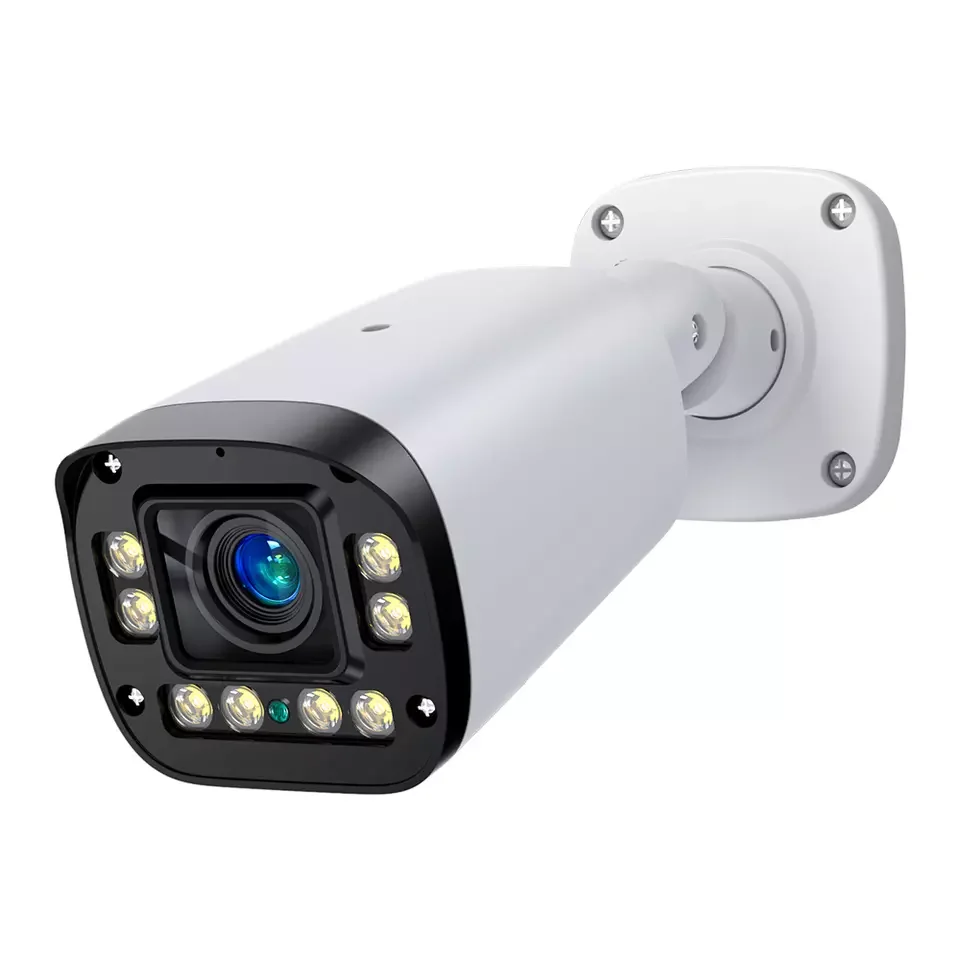 4K 8MP POE Camera Motorized Focus Lens Dual light Full Color Night Vision Intelligent Human Figure And Face Detection