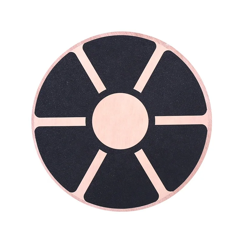 Fitness Wooden Wobble Cushion Exercise Balance Board Trainer Stability Disc for Physical Therapy, Standing Desk, Core Training