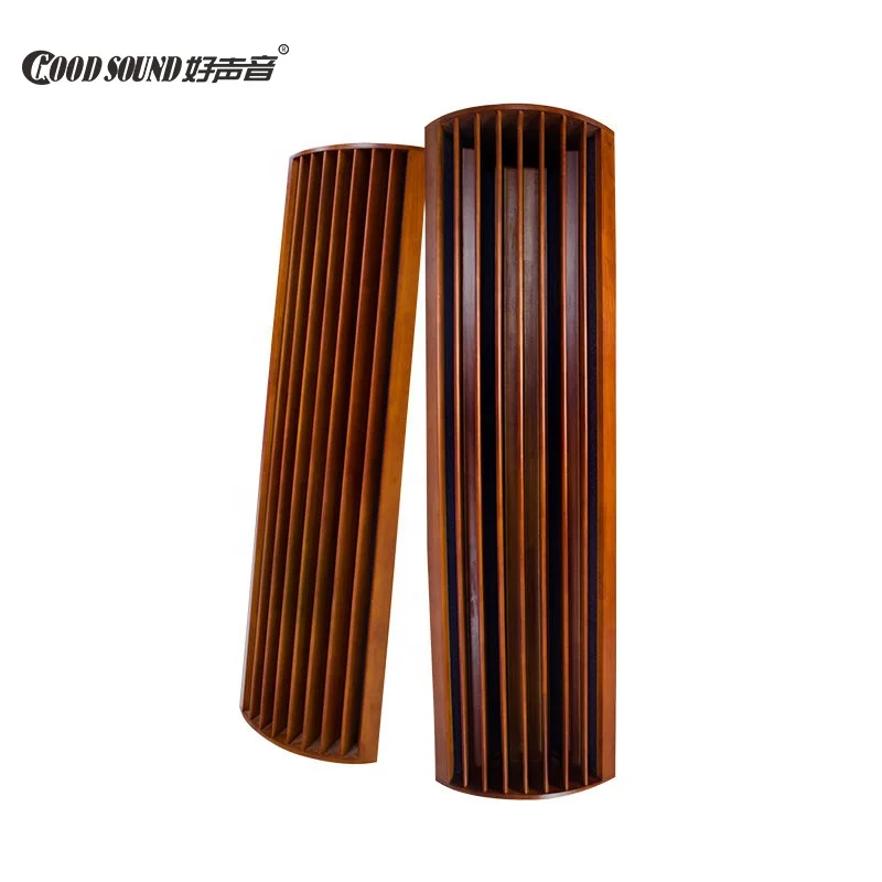 Goodsound Wood Buffer Baffle Wall Soundproof Diffuser Bass Traps Corner Acoustic Wall Panels for Living Room