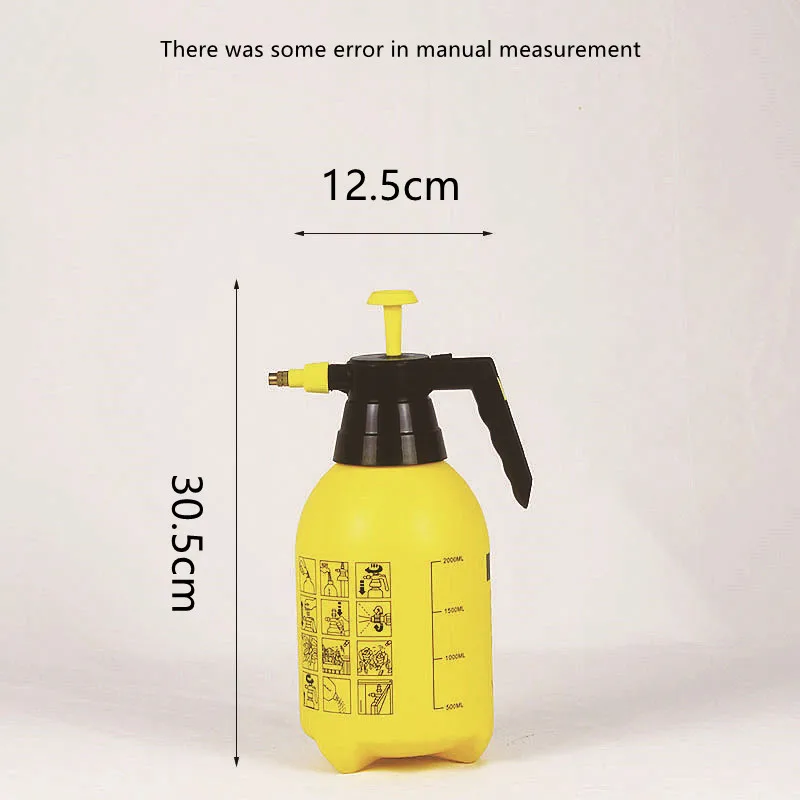 Best-selling 2L transparent household sprayer hand pressed plastic garden tool spray can disinfection is the most popular