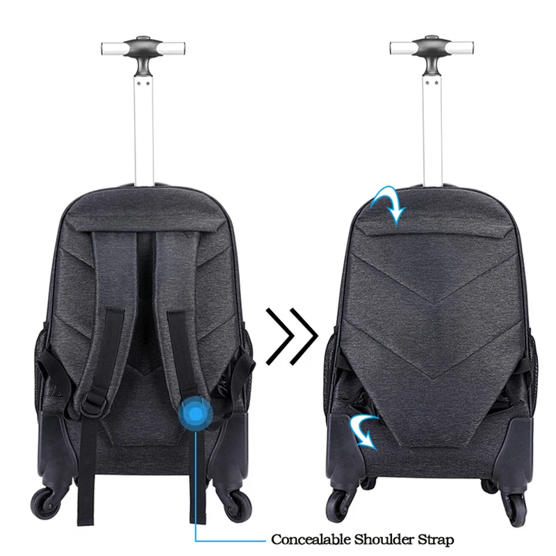 
Arctic Hunter Mochilas Hight Quality 4 Wheels For Men Travelling Travel Rucksack Sac A Dos Trolley School Bags Trolley Backpack 