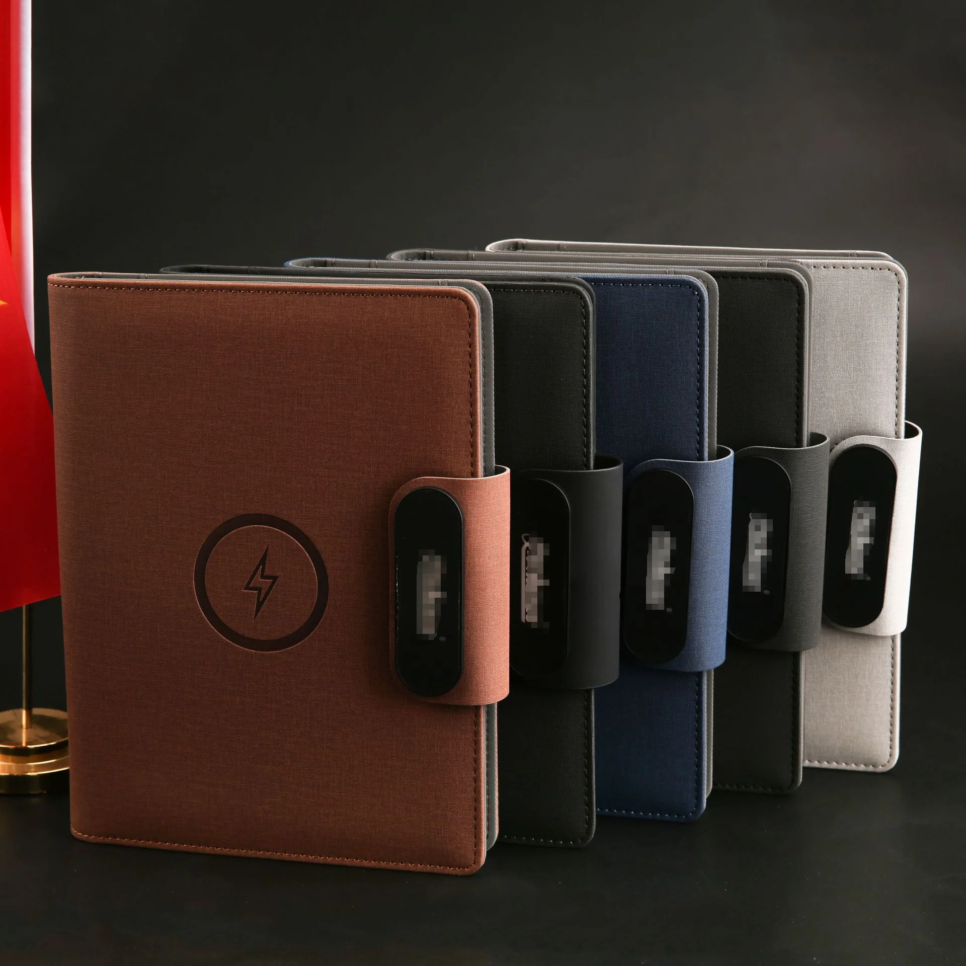 10000mah Power Notepad manager clip multi-functional wireless magnetic fast charge A5 Notepad with  LOGO customization