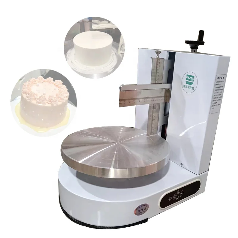 Semi Automatic Birthday Cake Cream Spreading Machine Cakes Plastering Cream Coating Filling Machine Cake Decorating Machines