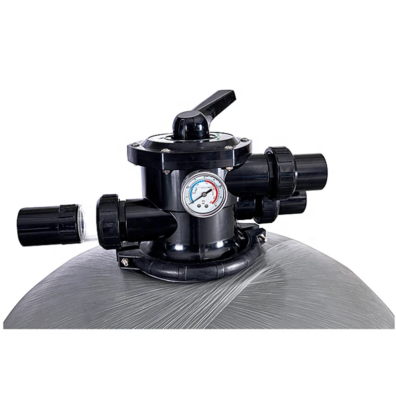 HUAXI wholesale commercial or home swimming pool water treatment system fiberglass top mount sand filter for swimming pool