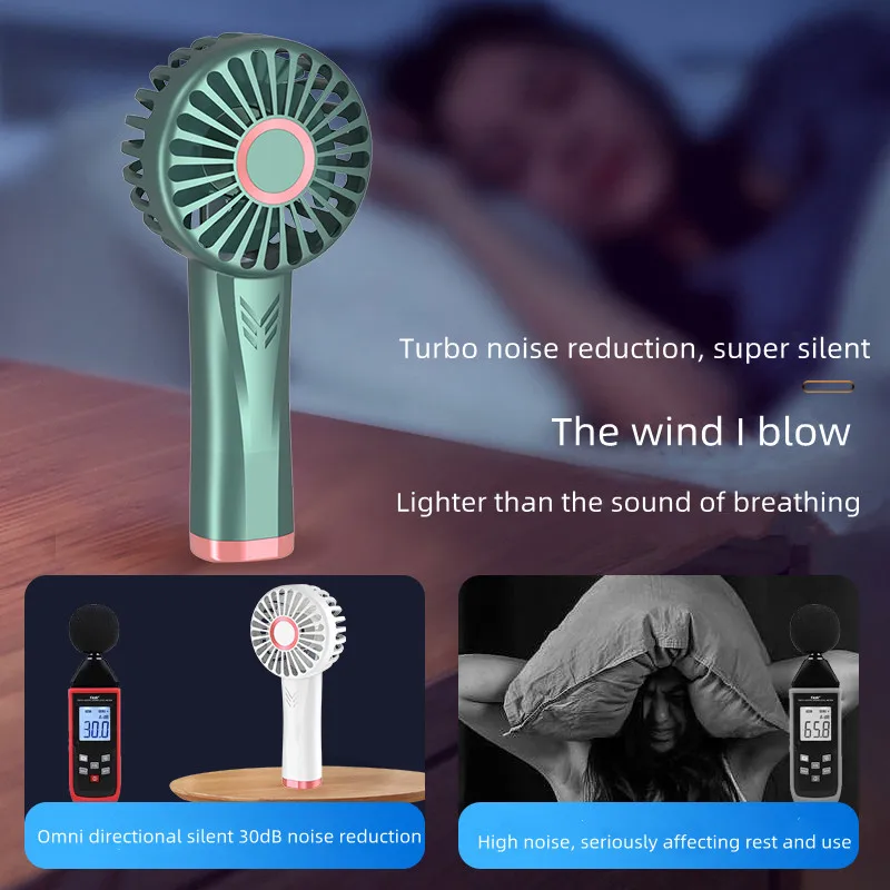 Creative Desktop Ventilador Outdoor Rechargeable Portable Fan USB Charging small fan Mini Handheld Hand-held Pocket Fan