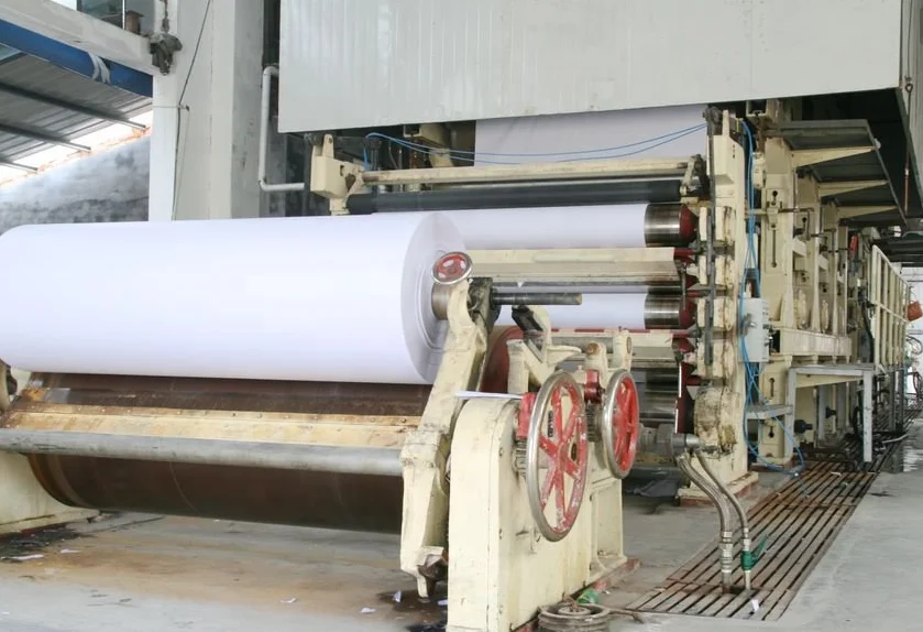 Waste paper recycle 30 ton office white a4 paper production machine