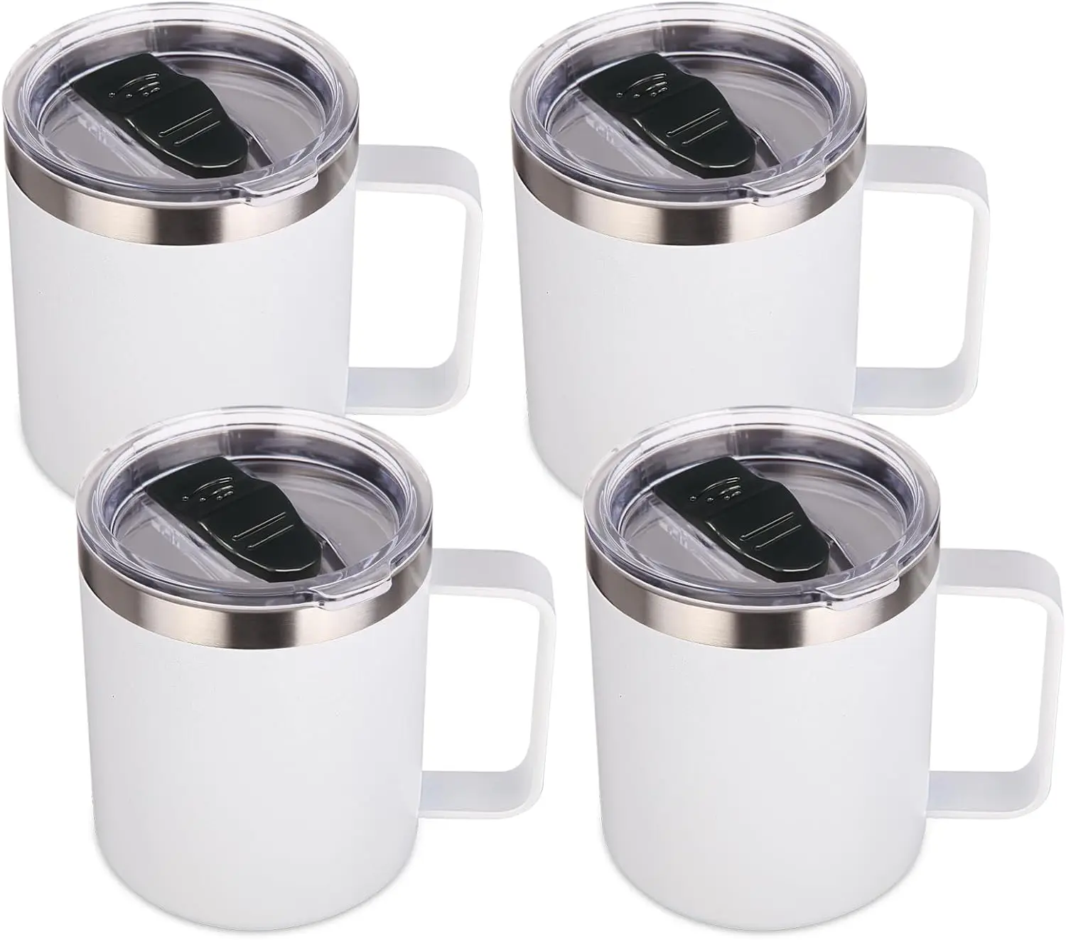 Hot Sale 12oz Insulated Vacuum Stainless Steel Coffee Mug Tumbler With Handle Portable For Travelling
