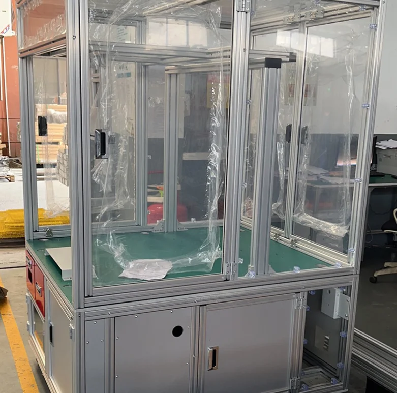 Aluminum profile equipment frame industrial pipeline equipment shelf enclosure guarding manufacturer