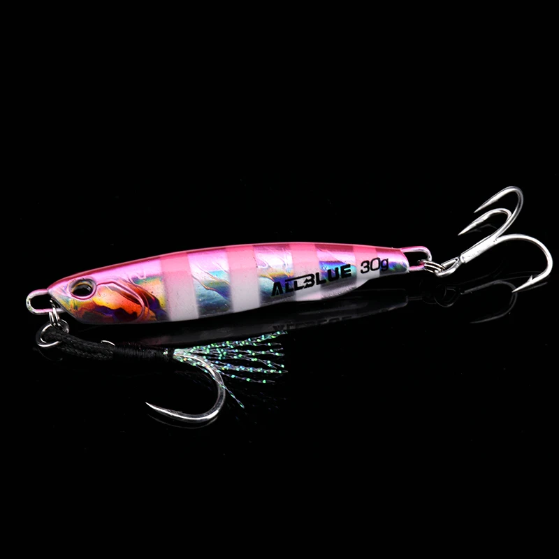 ALLBLUE 60g DRAGER SLIM Glow saltwater Fast Sinking Metal Fishing Jig