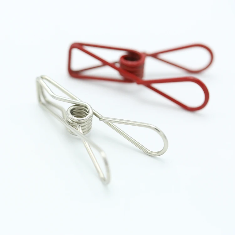 Stainless Steel Spring Socks Hanging Pegs Spring Clips Clamps Clothes Pins
