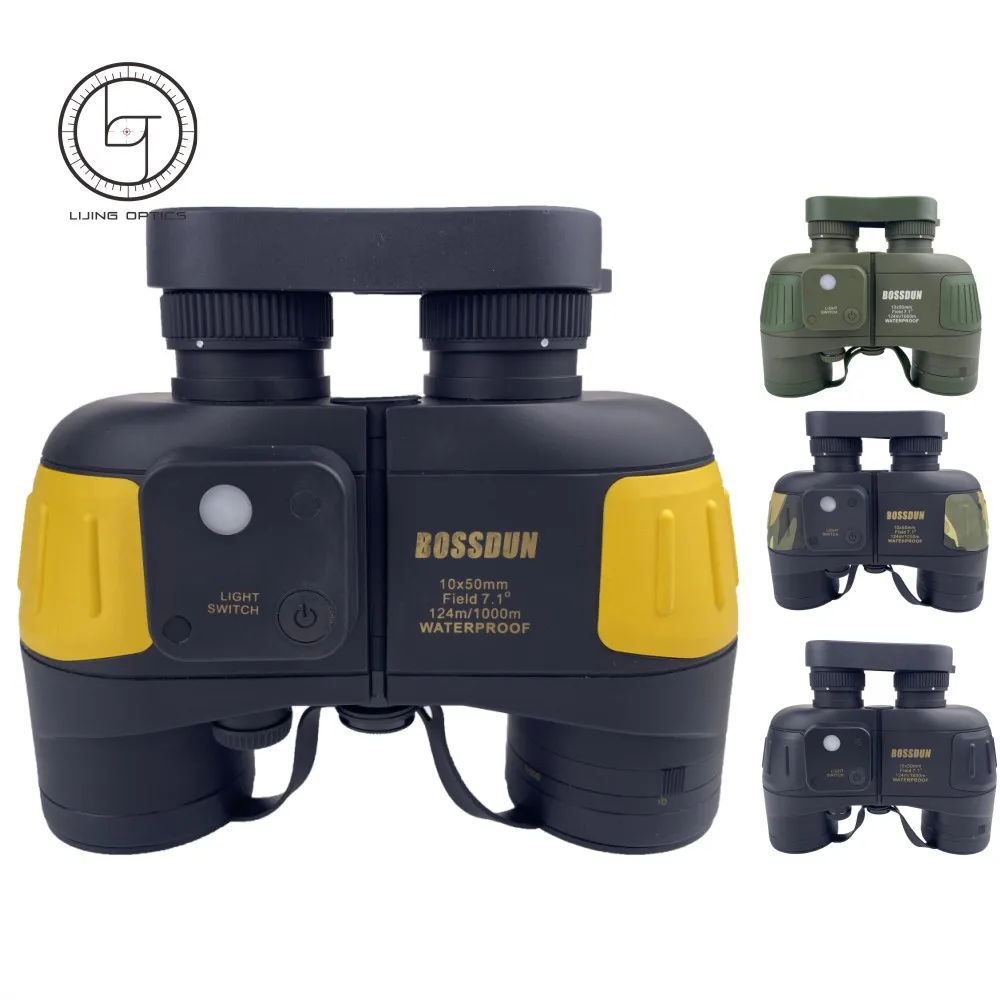 Rangefinder Waterproof Binocular Hunting Watch Binoculars 7x50 10x50 12x50 with compass
