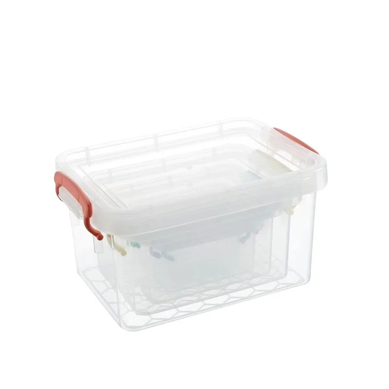 popular new products mini plastic transparent storage box with lid