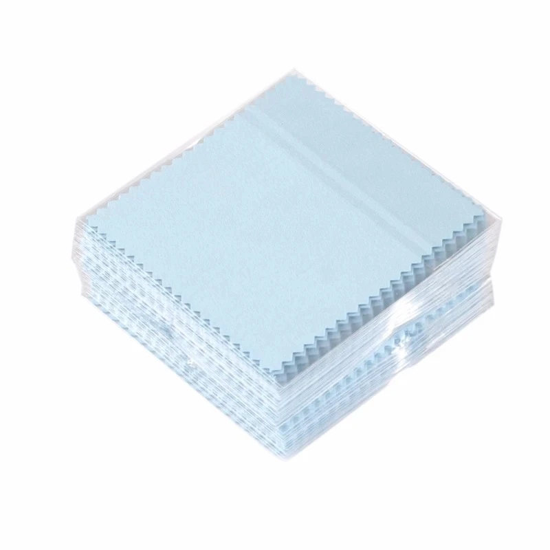 Hot selling jewelry cleaning cloth 8 * 8cm spot jewelry polishing cloth can be customized silver wiping cloth