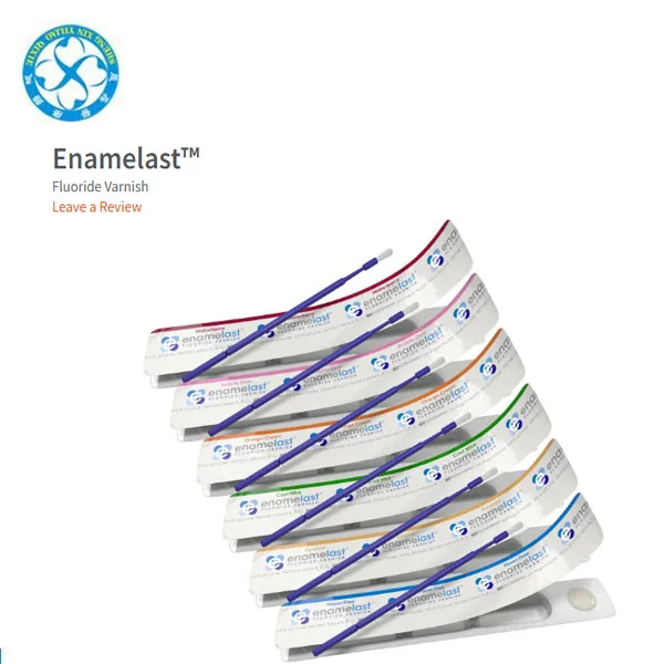 Dental 5% Sodium Fluoride Varnish  xylitol-sweetened Enamelast fluoride varnish  50 pcs/box Fluoride Varnish