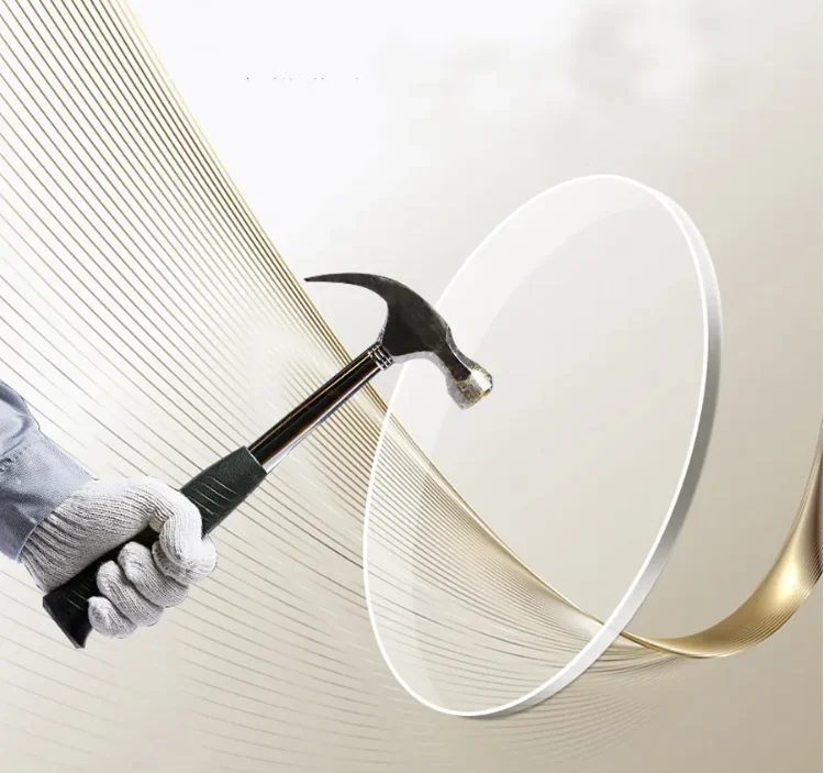 China Lens Wholesale Price 1.59 Anti Reflective Single Vision Polycarbonate Blue Cut Glasses Lenses Optical Lens