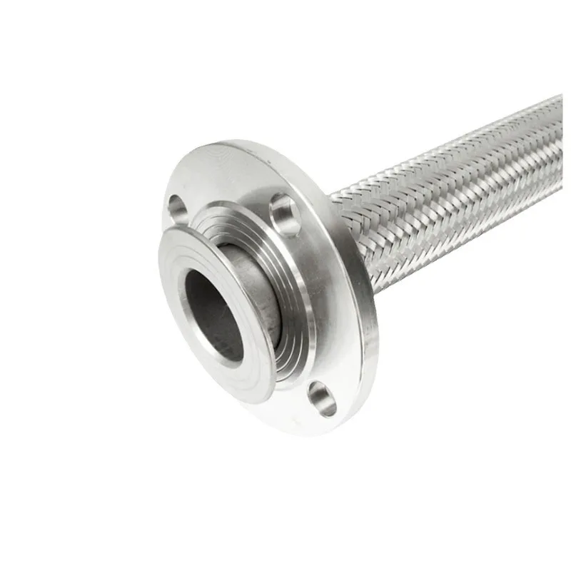 corrugated flexible metallic hose high temperature resistant stainless steel wire braided metal hose