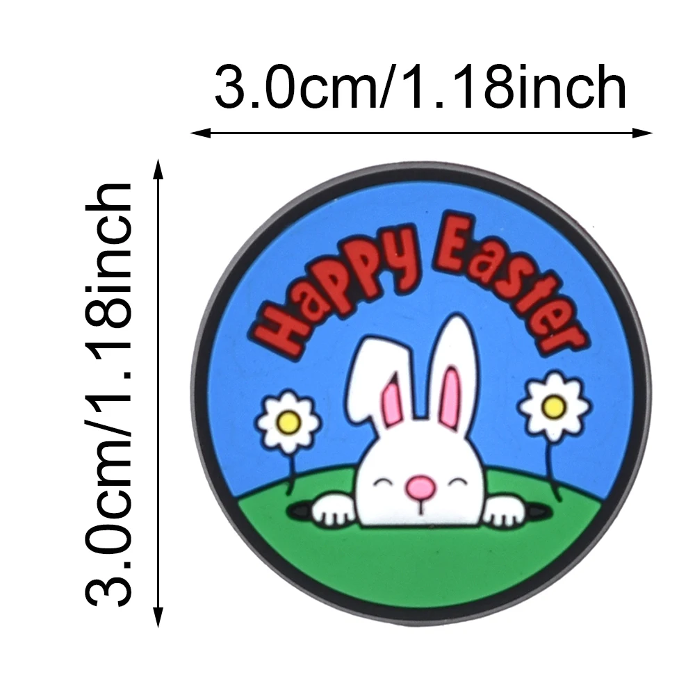 25PCS/set PVC Shoe Charms Rabbit Easter Egg Car Butterfly Carrot Accessories Garden Shoe charms Button Decorations Xmas Gift