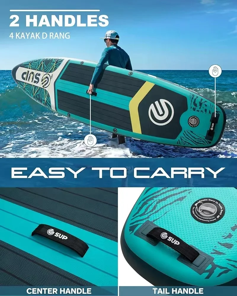 Unisex Inflatable stand up board  Fishing Paddleboard Can Use Kayak Sup Seat Ocean Waters  Wholesale Price paddle bord