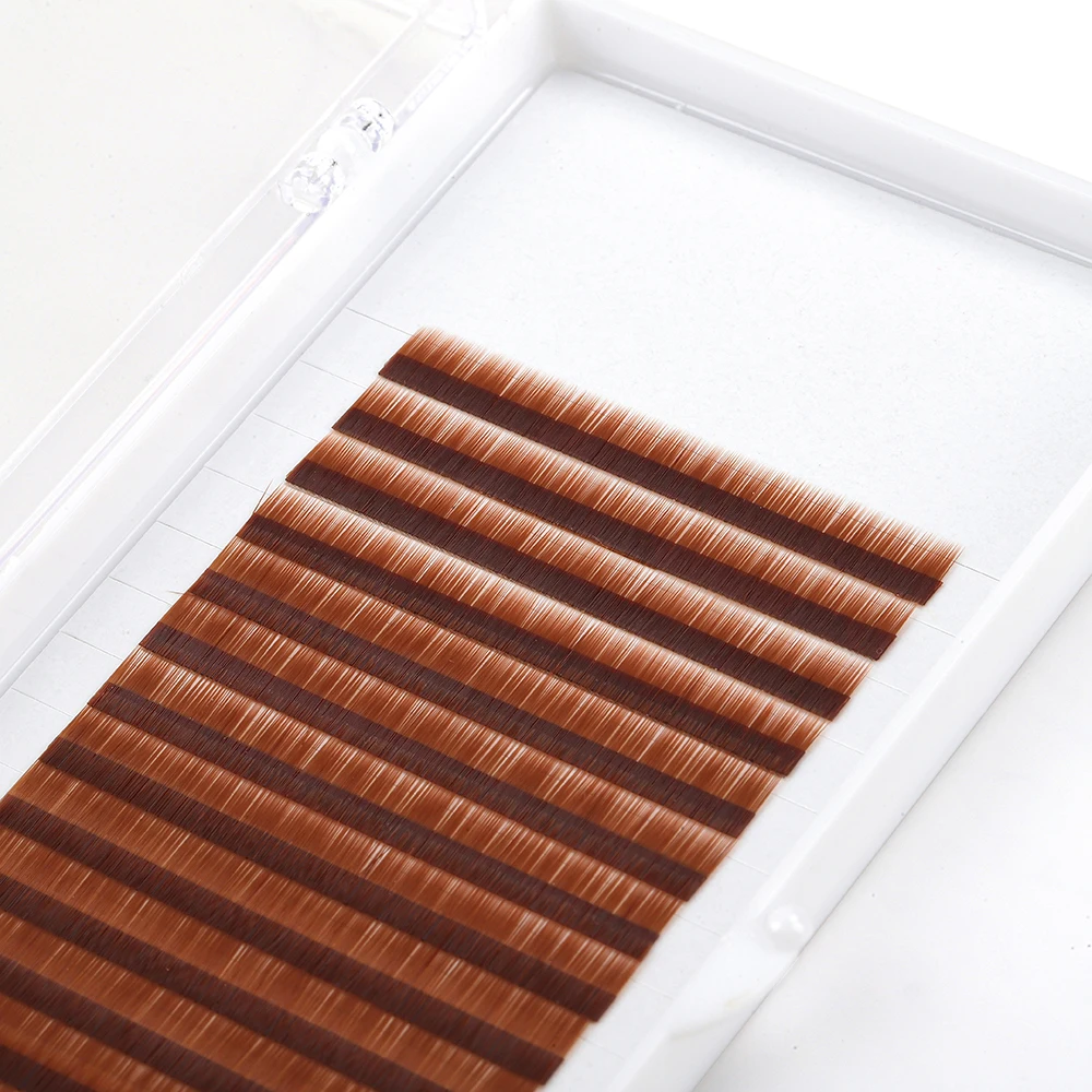 eyebrow extension private label 5 color 5-7mm high quality brow extension