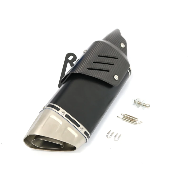 51mm Motorcycle Exhaust M1 Muffler Carbon Fiber Heat Shield DB Killer for Yamaha r6 2006 muffler R1 R3 Ninja400 250 Tmax 530